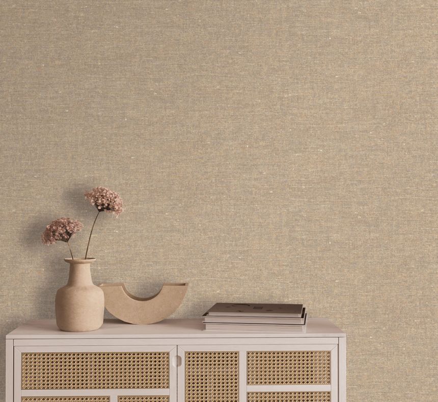 Wallpaper, Brown, Beige, Fabric Effect, TN29002, Terra Nova, Decoprint