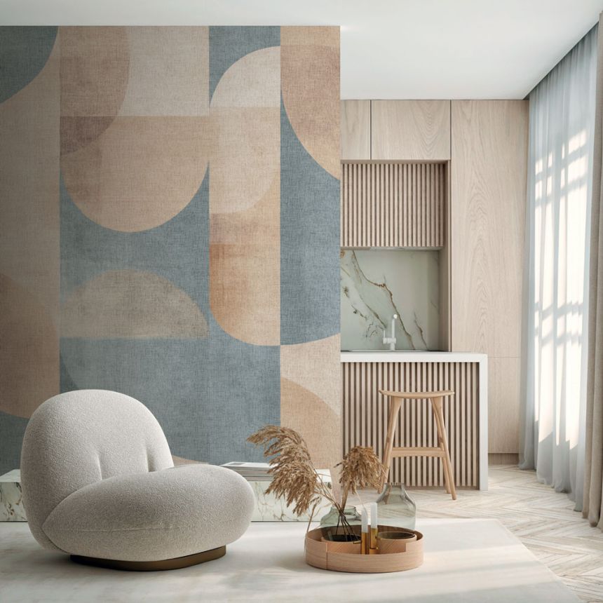 Mural Wallpaper, Blue, Beige, Patterns, TND29092, Terra Nova, Decoprint