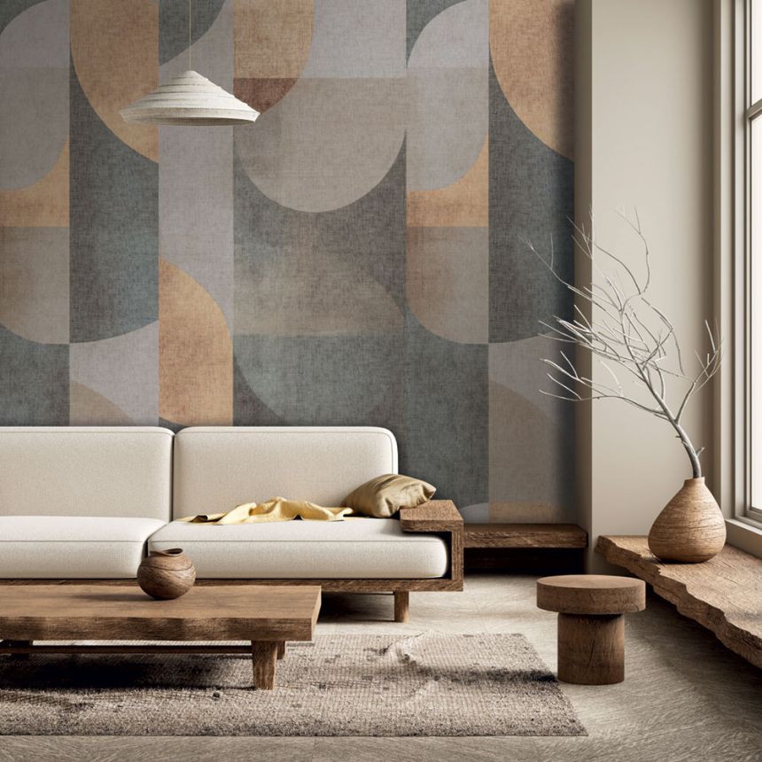 Mural Wallpaper, Grey, Brown, Patterns, TND29093, Terra Nova, Decoprint