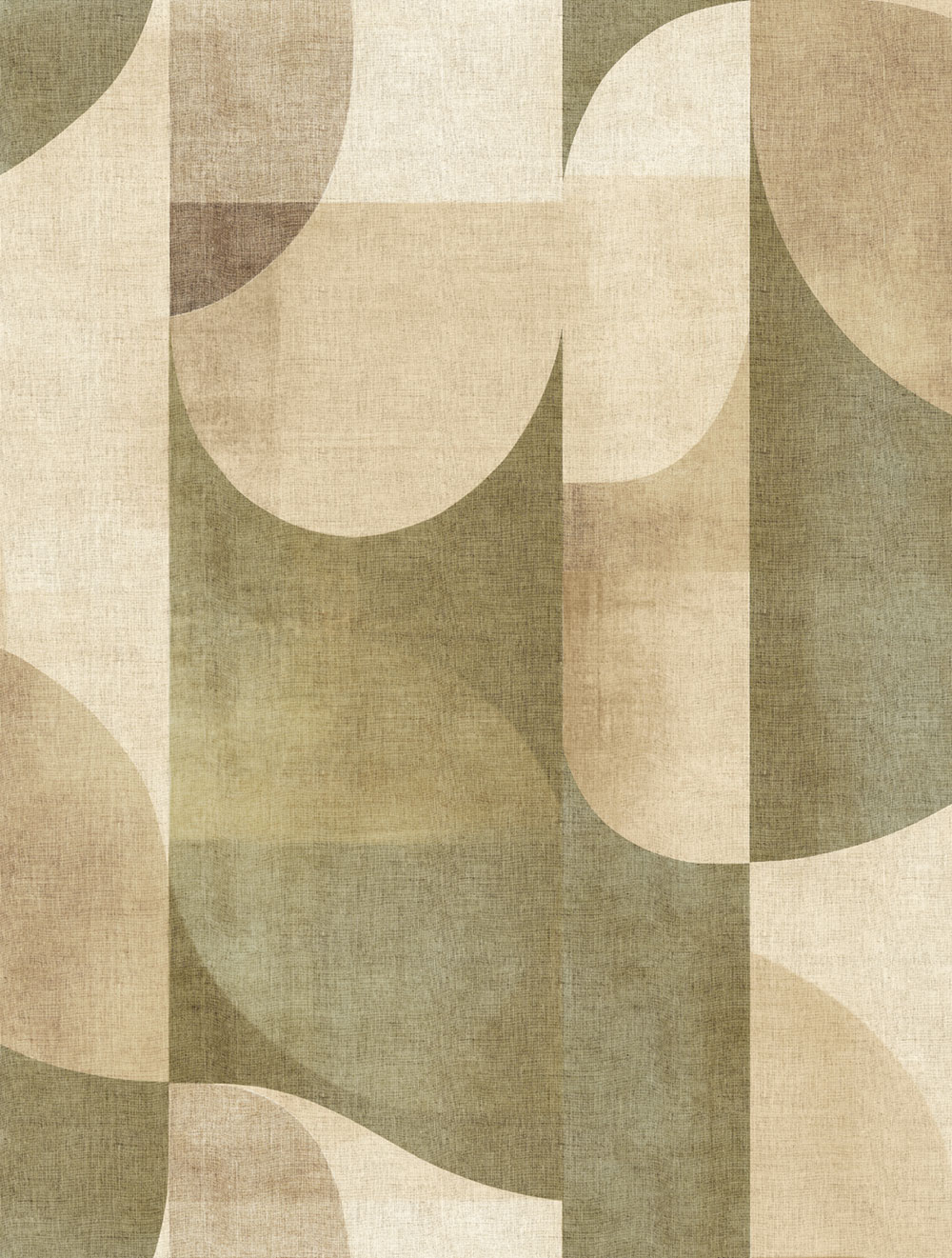 Mural Wallpaper, Beige, Green, Patterns, TND29094, Terra Nova, Decoprint