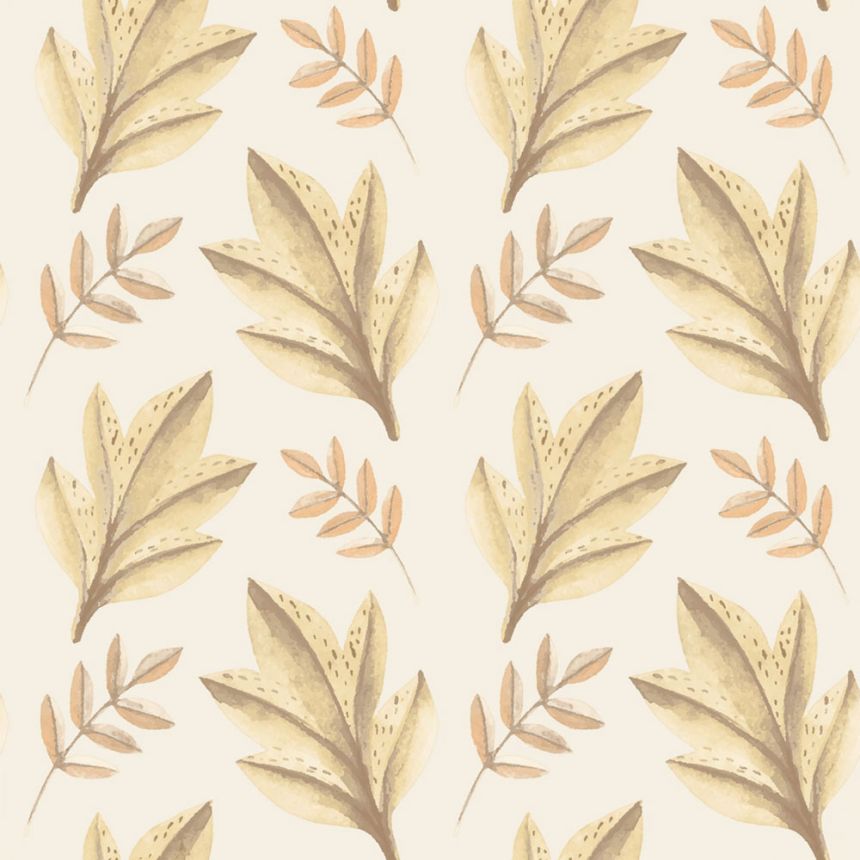 Wallpaper, beige, brown, leaves, 4416, Momi, Parato by Cristiana Masi