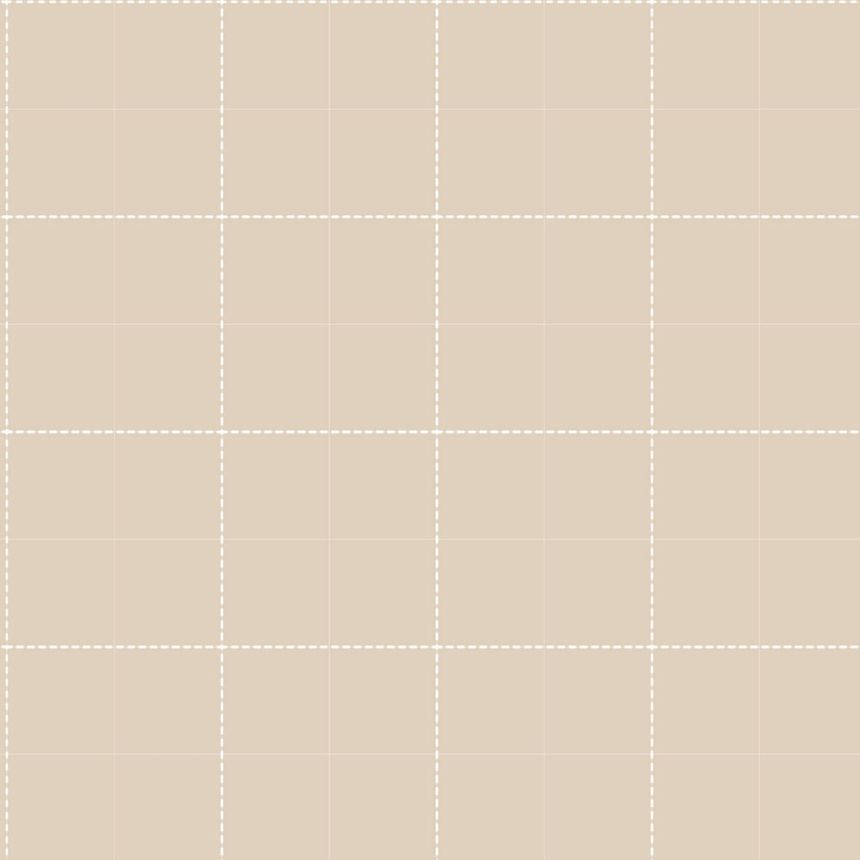 Wallpaper, beige, white, check, 4481, Momi, Parato by Cristiana Masi