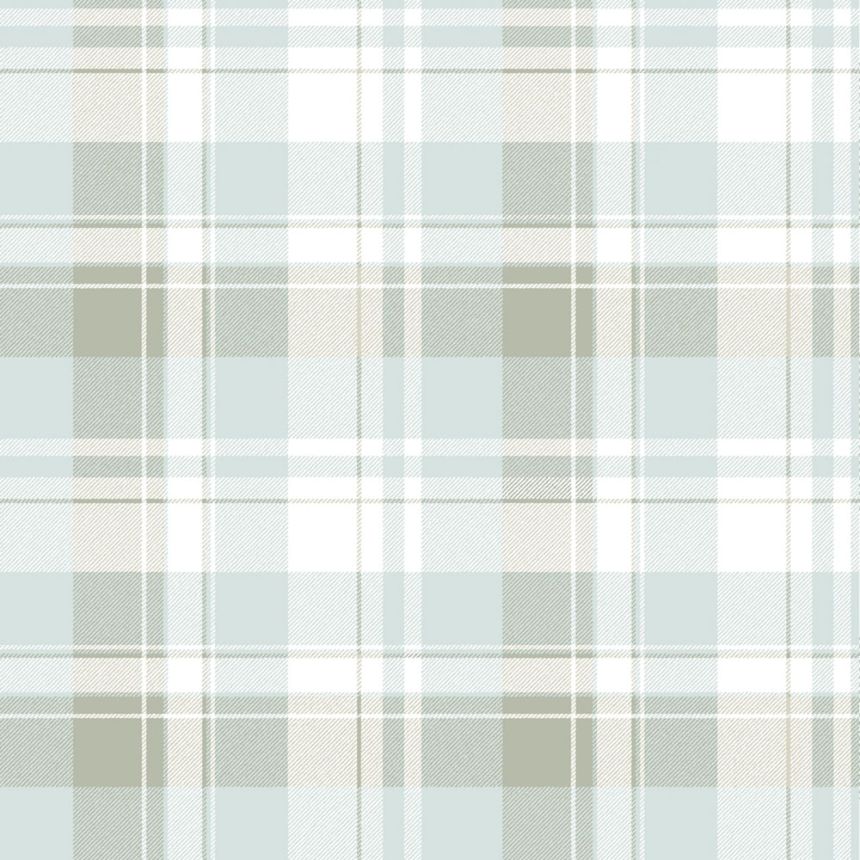 Wallpaper, blue, check fabric imitation, 4492, Momi, Parato by Cristiana Masi