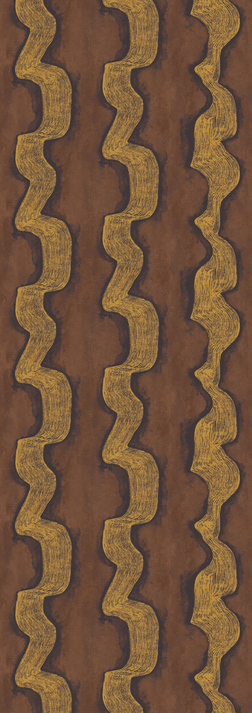 Mural wallpaper, gold, brown, DGTRA302-300, Traces, Masureel