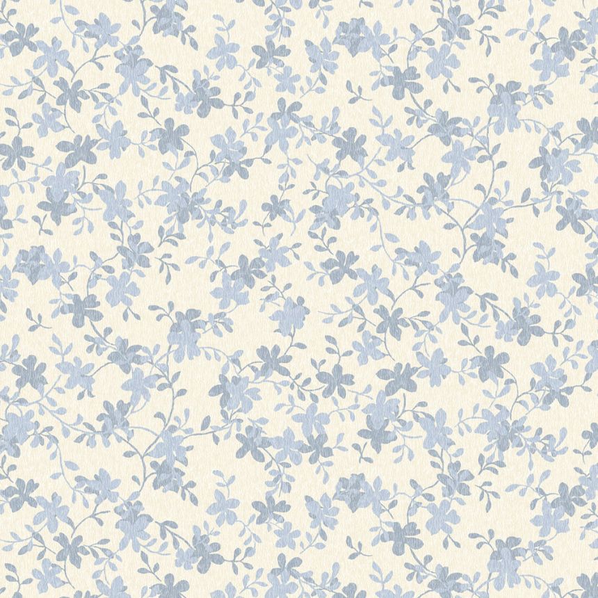 Wallpaper, Blue, Grey, Leaves, 122744, Laura Ashley 4
