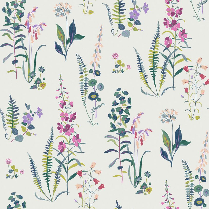 Floral Wallpaper, Pink, Purple, 127401, Laura Ashley 4