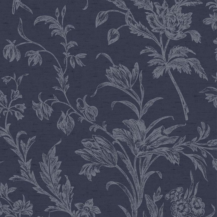 Wallpaper, Blue, Floral Pattern, 127392, Laura Ashley 4
