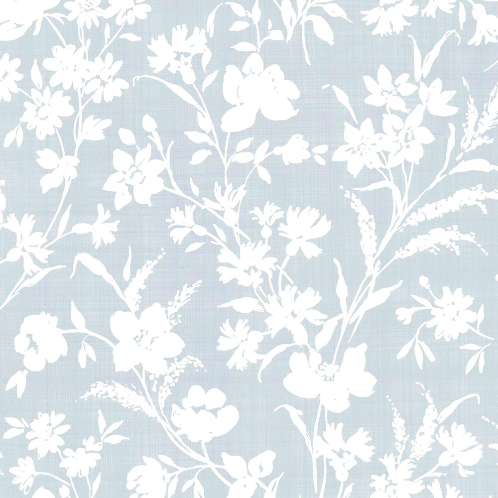 Wallpaper, Blue, Floral Pattern, 130109, Laura Ashley 4
