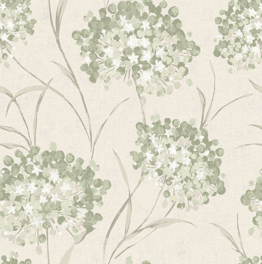Wallpaper, Green, Grey, Floral Pattern, 140331, Laura Ashley 4