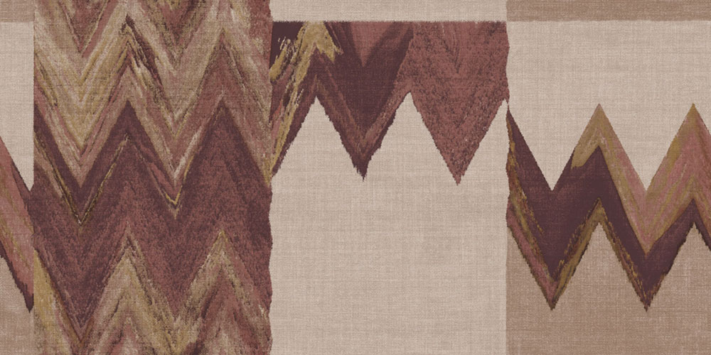 Geometric wallpaper, brown, beige, fabric imitation, 6674, Metamorphosis, Parato by Cristiana Masi