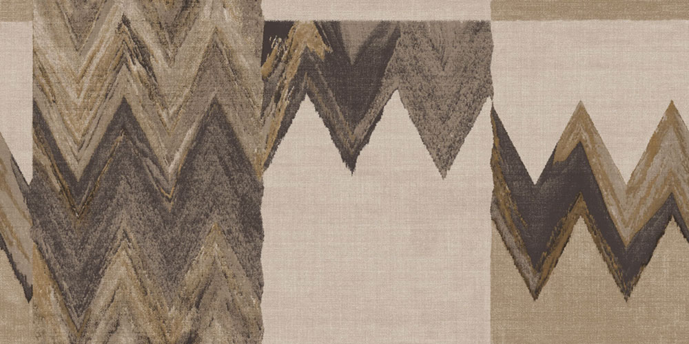 Geometric wallpaper, beige, brown, fabric imitation, 6679, Metamorphosis, Parato by Cristiana Masi