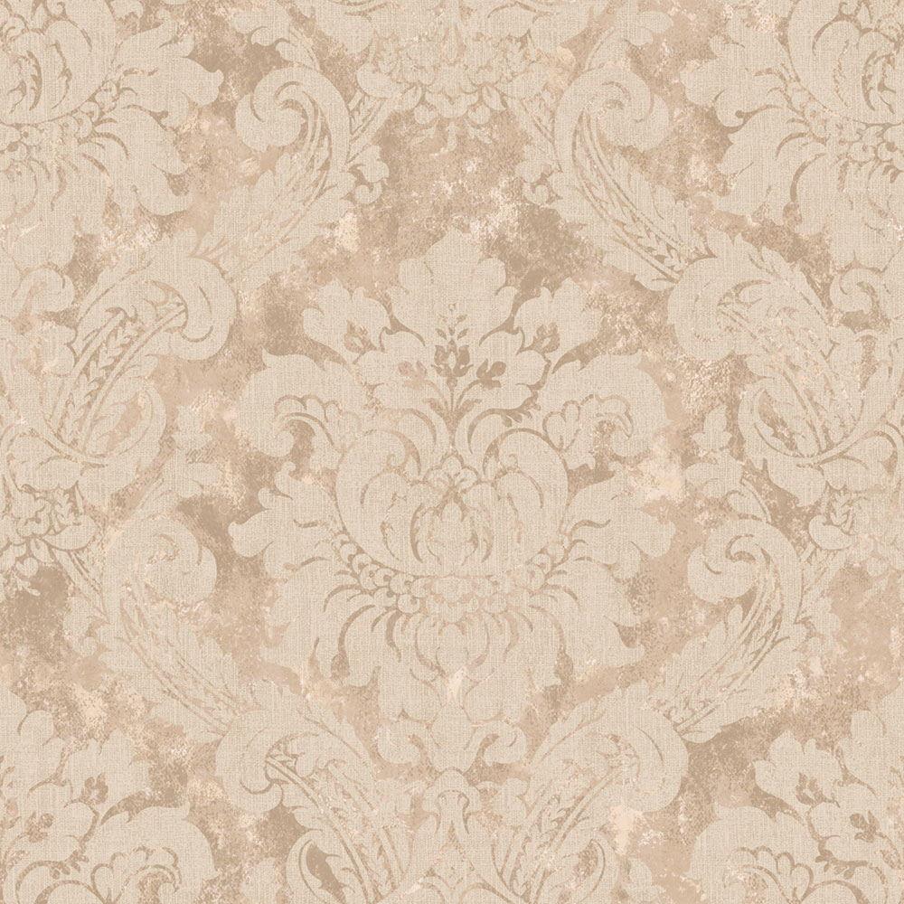 Wallpaper, pink, white, damask pattern, AU41003, Aurelia, Prestige Wallcoverings