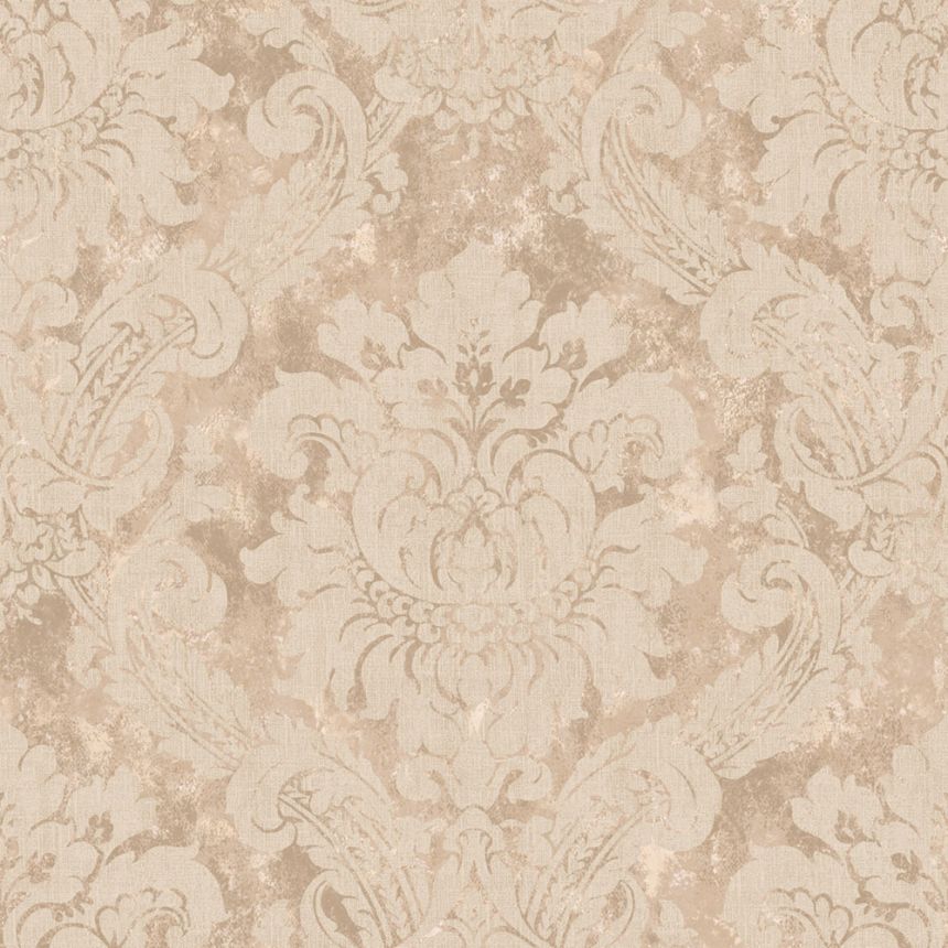 Wallpaper, pink, white, damask pattern, AU41003, Aurelia, Prestige Wallcoverings