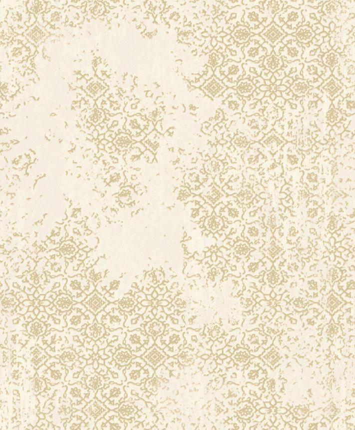 Wallpaper, beige, silver, vintage ornaments, AU41202, Aurelia, Prestige Wallcoverings