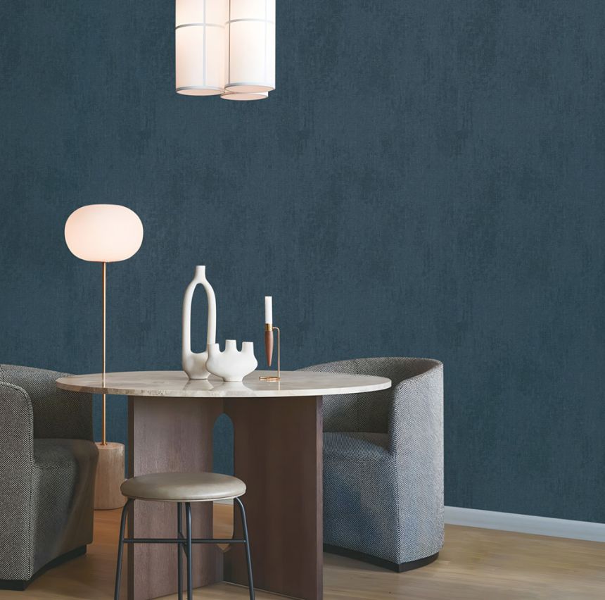 Wallpaper, blue, fabric imitation, AU41304, Aurelia, Prestige Wallcoverings