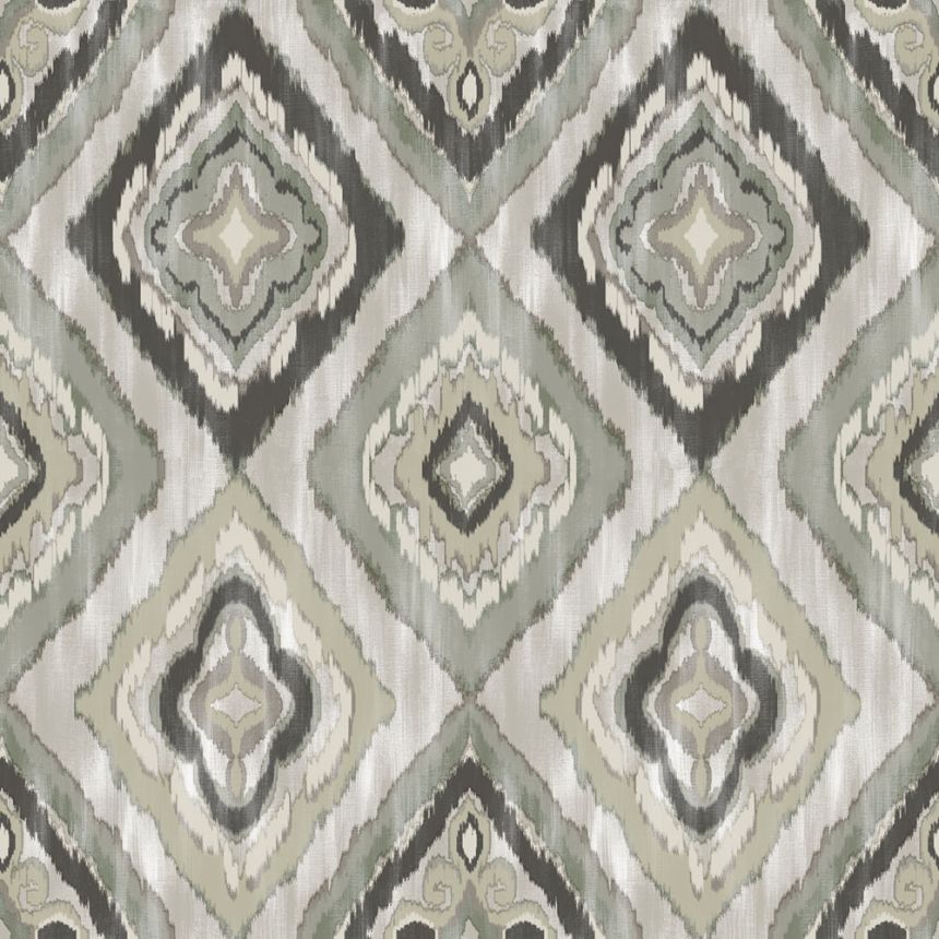 Wallpaper, black, grey, fabric imitation, AU41404, Aurelia, Prestige Wallcoverings