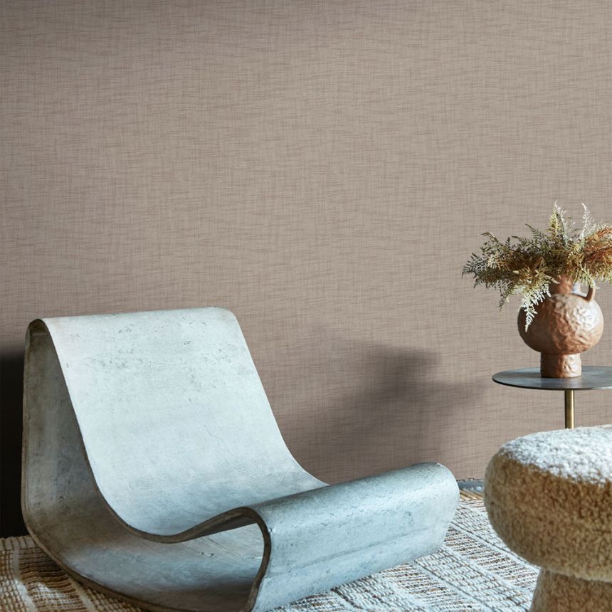Wallpaper, grey-beige, fabric imitation, 140078, Abigail Ahern vol.1