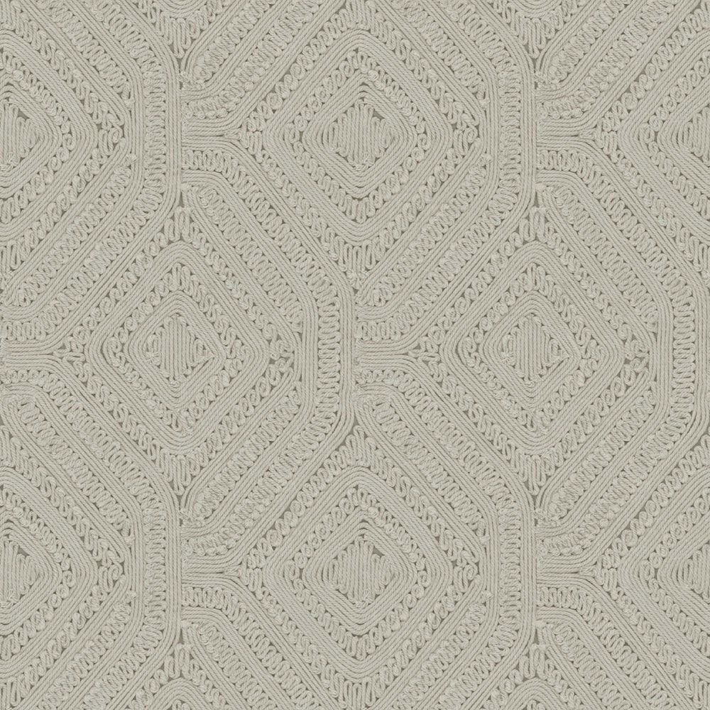 Geometric wallpaper, beige, brown, knitted fabric imitation, 140086, Abigail Ahern vol.1