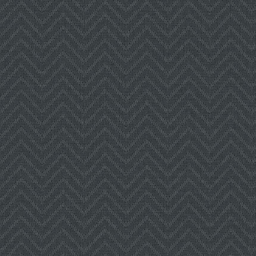 Geometric wallpaper, grey, black, fabric imitation, 140090, Abigail Ahern vol.1