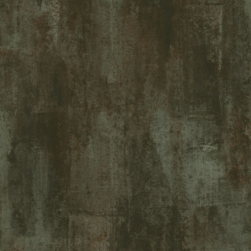 Luxury wallpaper, green, brown, stucco plaster imitation, 140093, Abigail Ahern vol.1