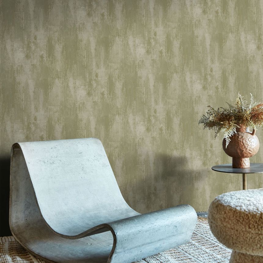 Luxury wallpaper, grey, green, stucco plaster imitation, 140095, Abigail Ahern vol.1
