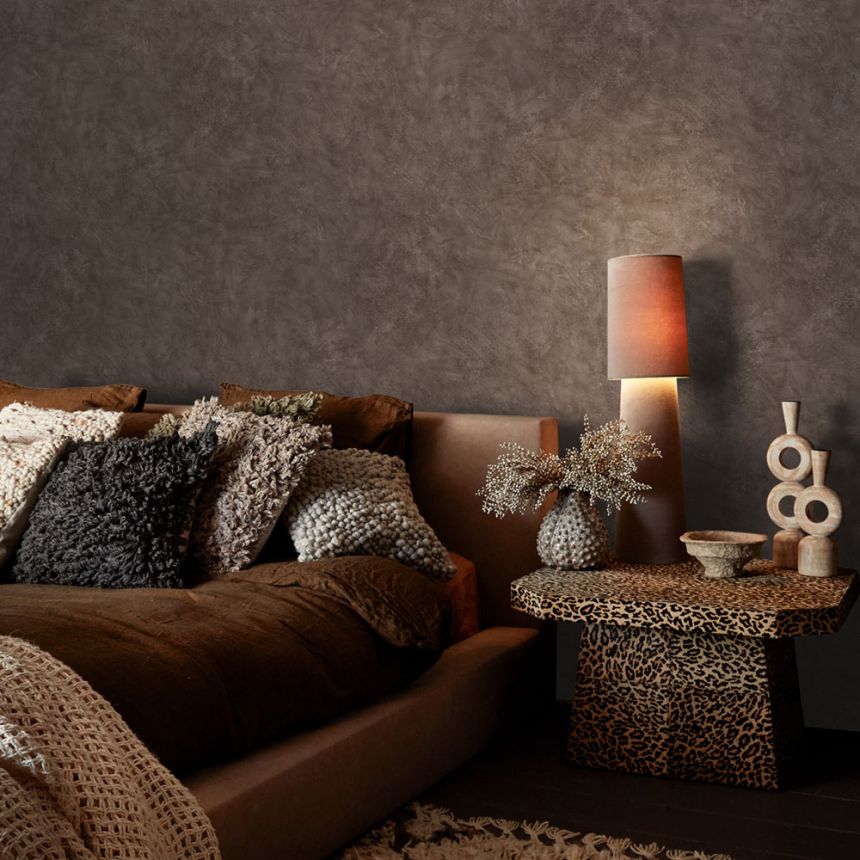 Luxury wallpaper, brown, beige, plaster effect, 140114, Abigail Ahern vol.1