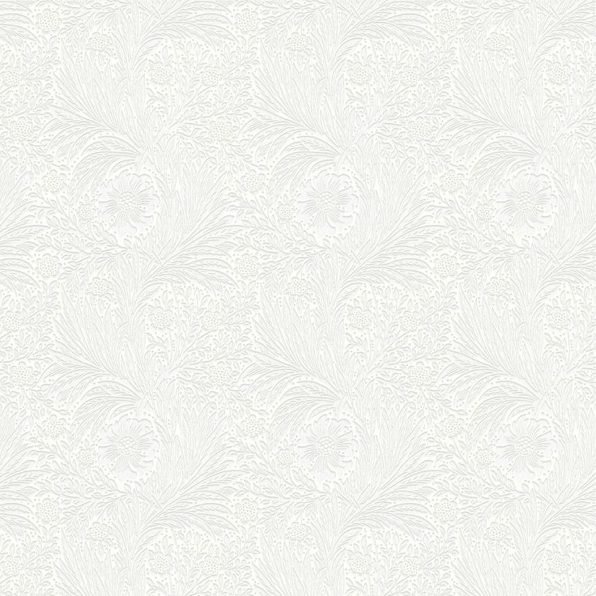 Wallpaper, White, Flowers, Leaves, 142102, William Morris at Home vol. 2