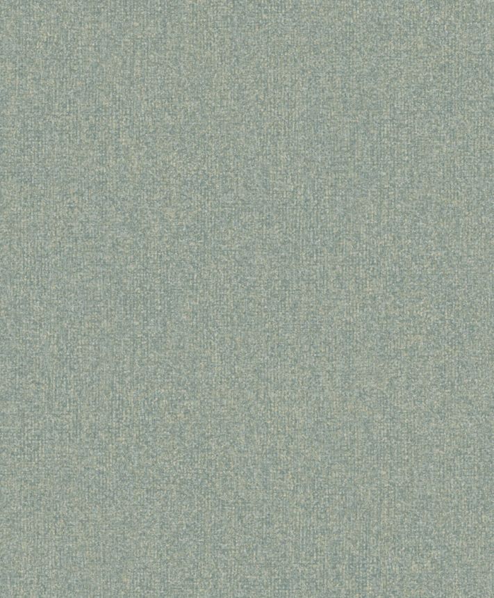 Wallpaper, green, pale blue, mottled fabric effect, SF1112, Surfaces, Grandeco