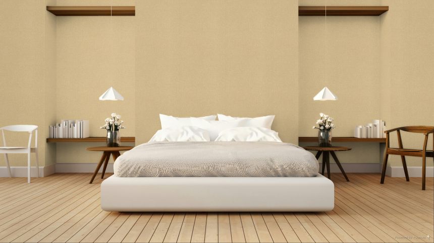 Wallpaper, sand, brown, coarse fabric effect, SF1215, Surfaces, Grandeco