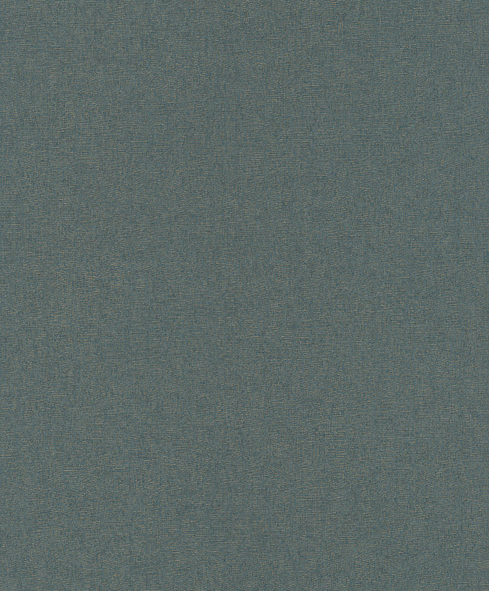 Wallpaper, petrol blue, gold, coarse fabric effect, SF1226, Surfaces, Grandeco
