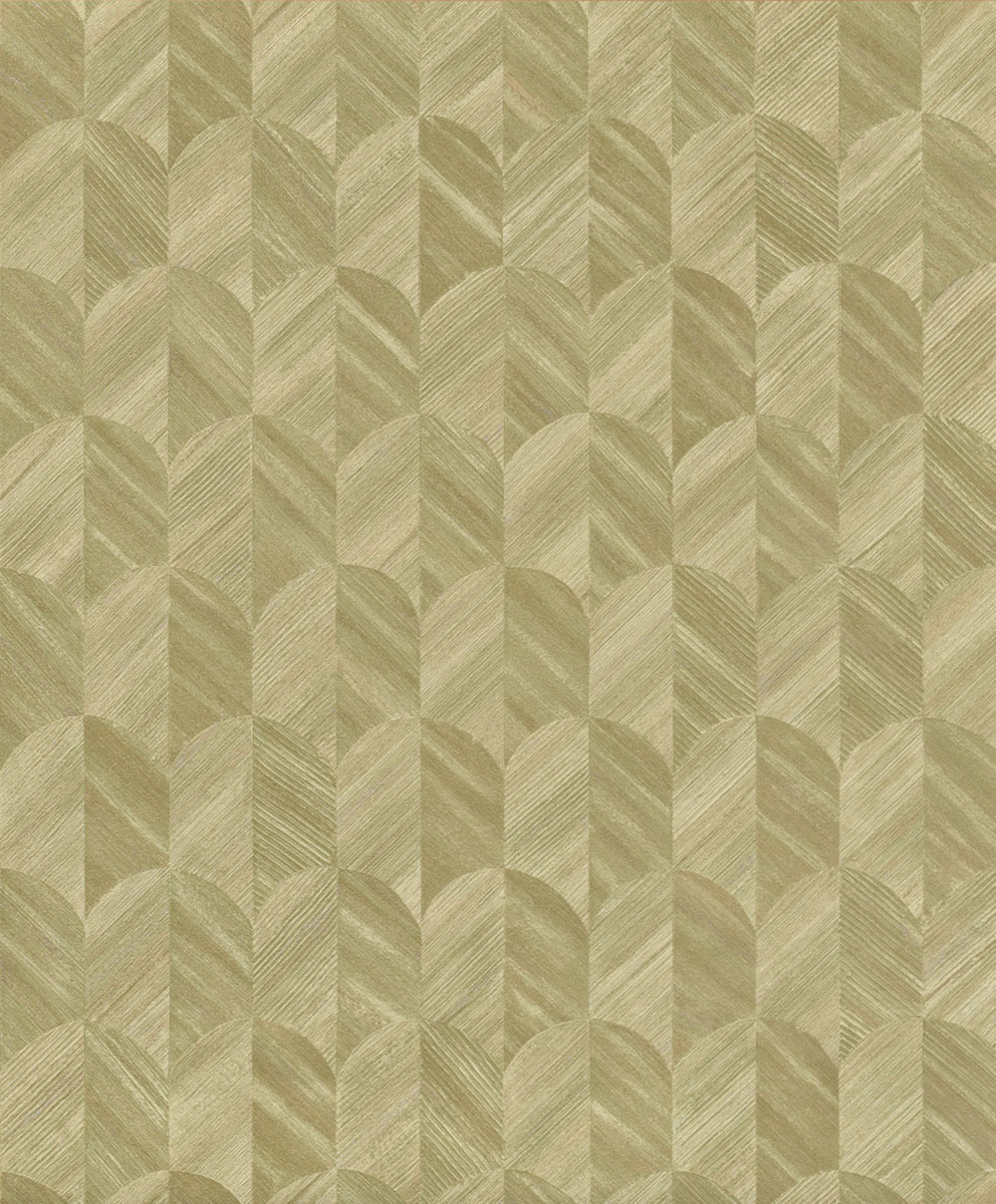 Wallpaper, moss green, graphic pattern, SF3205, Surfaces, Grandeco