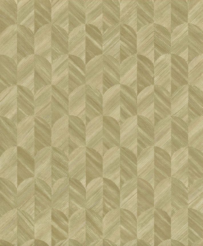 Wallpaper, moss green, graphic pattern, SF3205, Surfaces, Grandeco