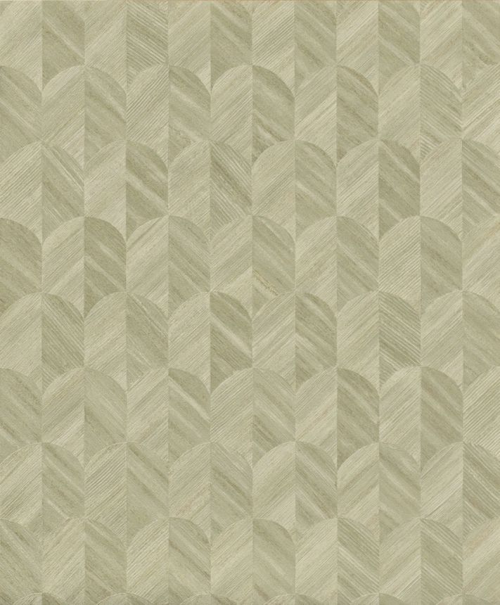 Wallpaper, grey-green, graphic pattern, SF3208, Surfaces, Grandeco