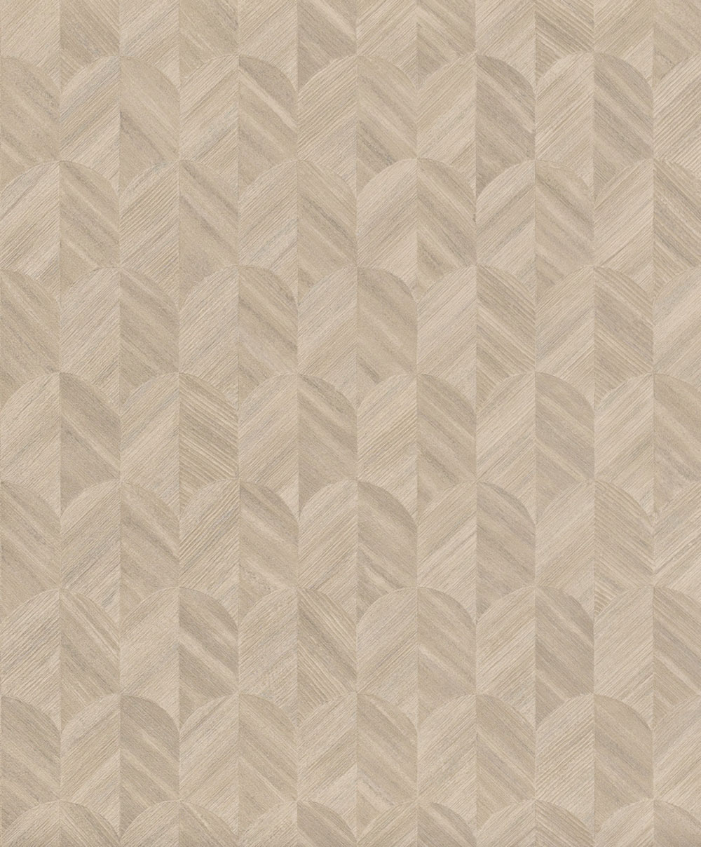 Wallpaper, beige-grey, graphic pattern, SF3214, Surfaces, Grandeco