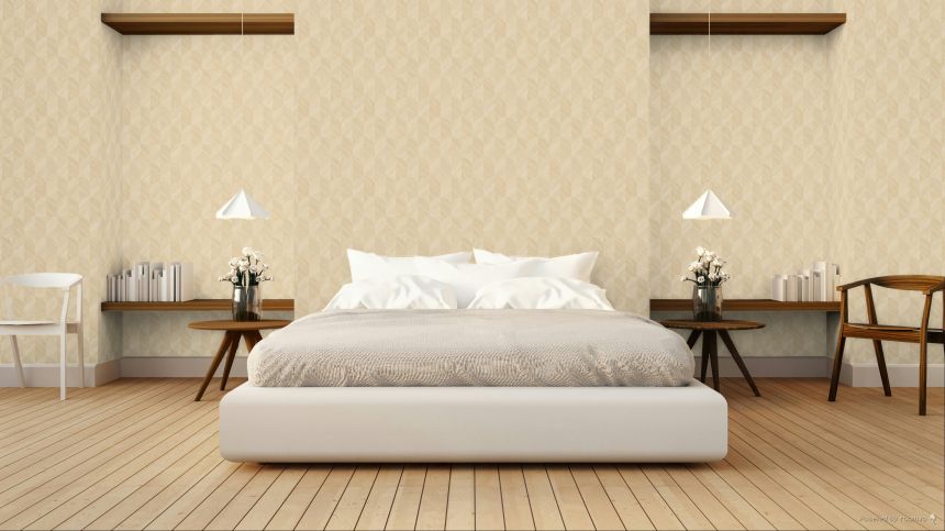 Wallpaper, cream, graphic pattern, SF3217, Surfaces, Grandeco