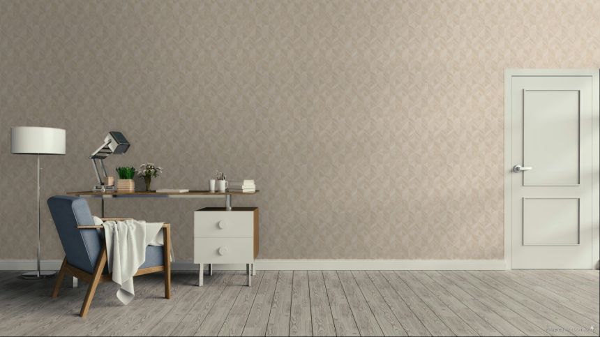 Wallpaper, beige, graphic pattern, SF3233, Surfaces, Grandeco