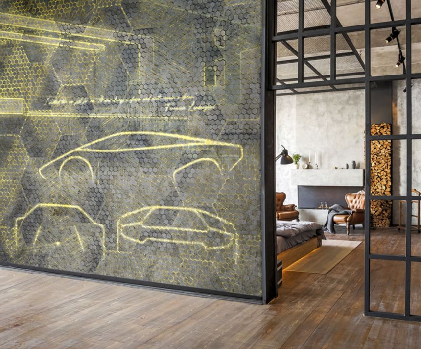 Luxury graphic wall mural Z90058, 330 x 300 cm, Automobili Lamborghini 2, Zambaiti Parati
