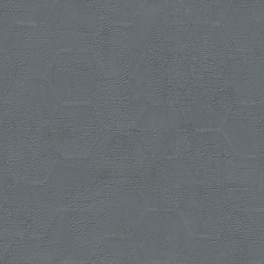 Luxury silver non-woven wallpaper with hexagons Z90048, Automobili Lamborghini 2, Zambaiti Parati