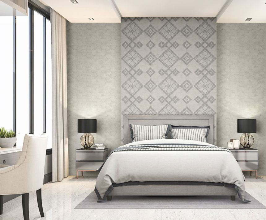Luxury non-woven wallpaper with hexagons Z90040, Automobili Lamborghini 2, Zambaiti Parati
