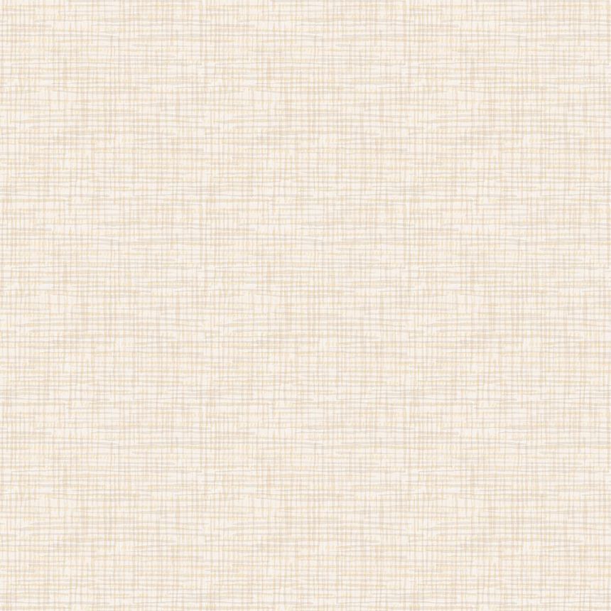 Cream non-woven wallpaper, imitace hrubé textilie FT221241, Fabric Touch, Design ID