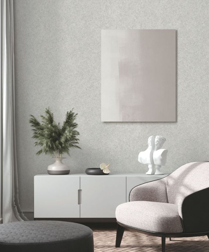 Gray semi-glossy non-woven wallpaper FT221231, Fabric Touch, Design ID