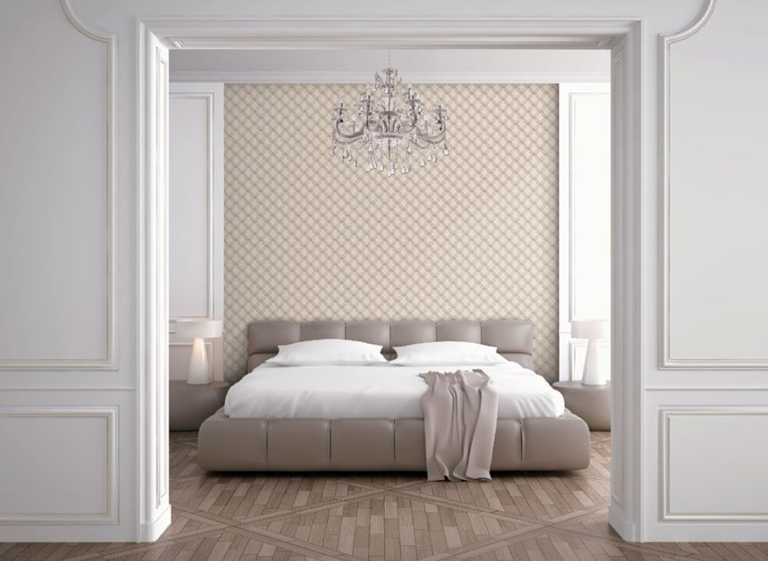 Luxury non-woven wallpaper with a fabric texture FT221222, Fabric Touch, Design ID