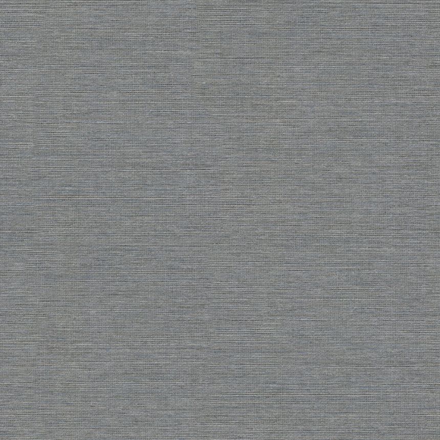 Gray-silver non-woven wallpaper with a fabric structure 45265, Feeling, Emiliana