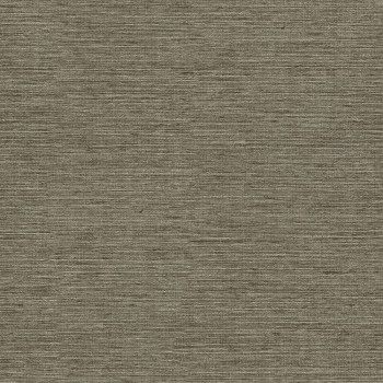 Brown-silver non-woven wallpaper with a fabric structure 45264, Feeling, Emiliana
