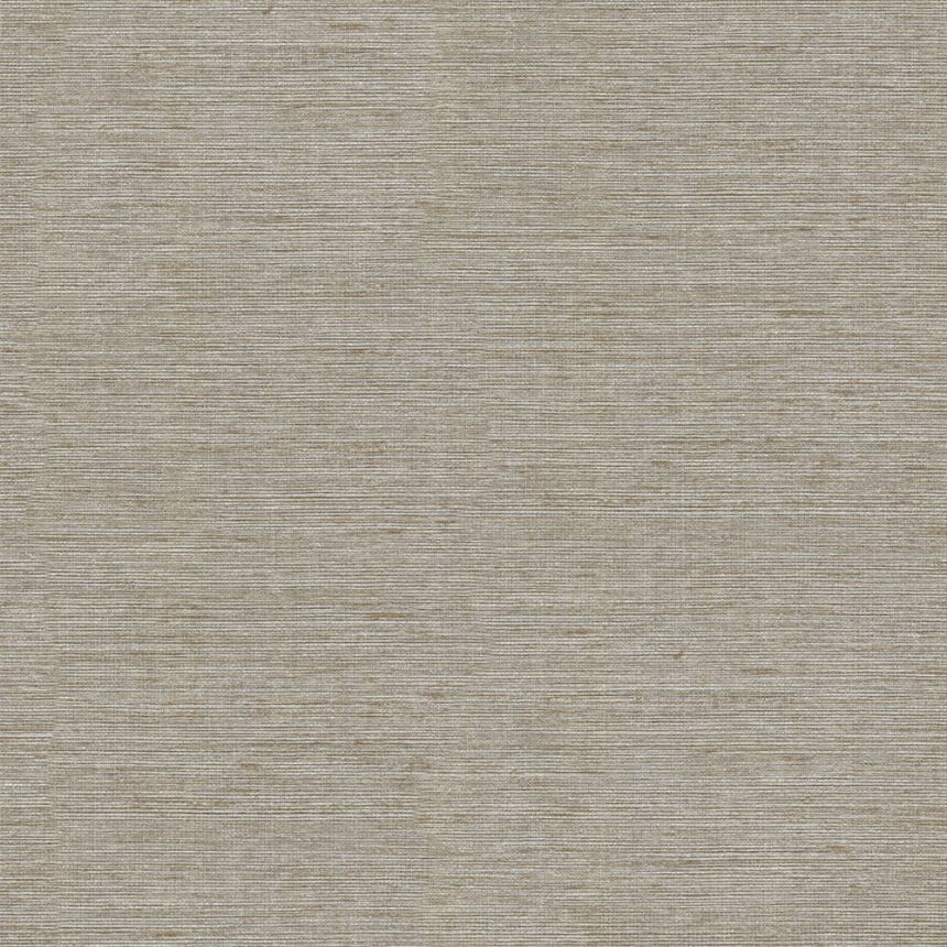 Brown-gray non-woven wallpaper with a fabric structure 45262, Feeling, Emiliana