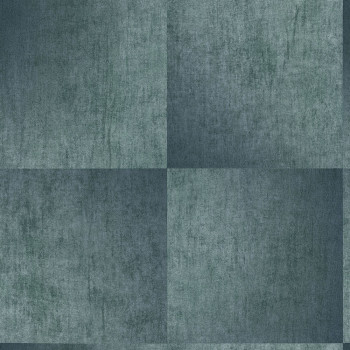 Turquoise geometric design wallpaper, fabric texture 45253, Feeling, Emiliana