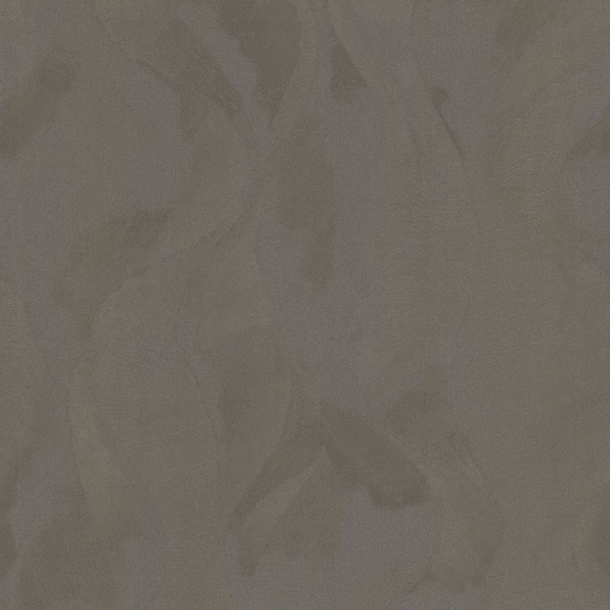 Brown non-woven wallpaper with a fine structure 45247, Feeling, Emiliana