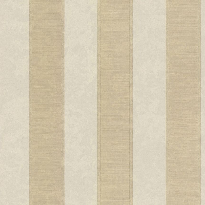 Golden-beige non-woven stripes wallpaper 45226, Feeling, Emiliana