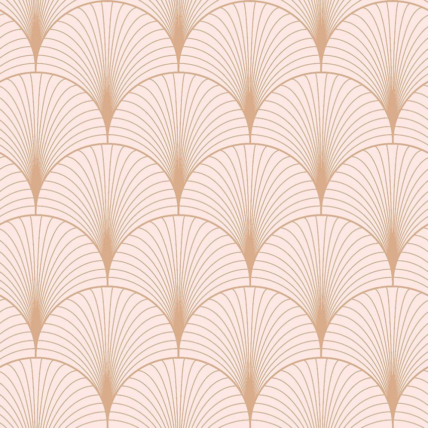 Pink geometric non-woven wallpaper 139229, Art Deco, Esta