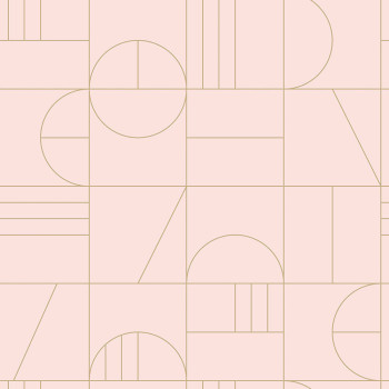 Non-woven geometric pattern wallpaper 139207, Art Deco, Esta